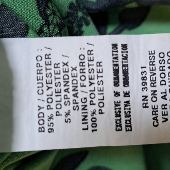 My Michelle Green/Black Gem Detail Formal Halter Dress. Size Medium - Picture 11 of 11